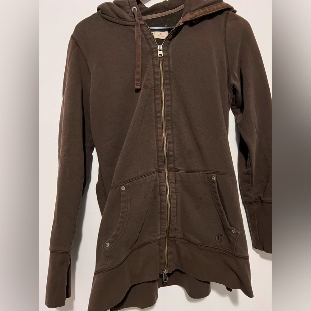 Brown Gap Zip Up